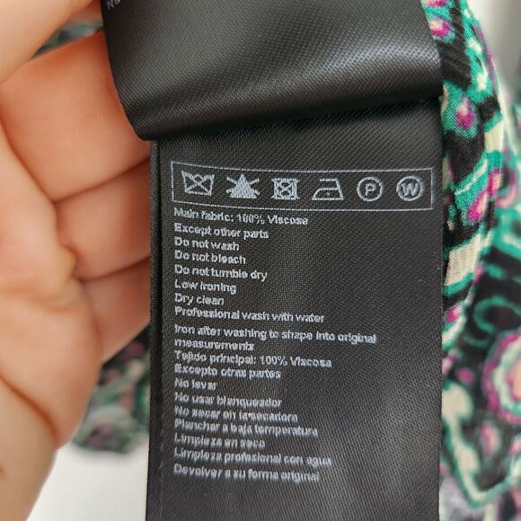 BA&SH Printed Lightweight Blouse 1/S Designer Office Casual - Picture 4 of 8